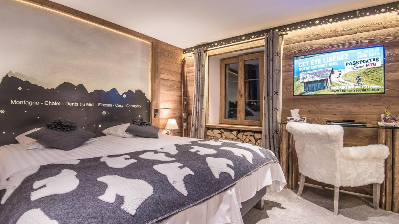 Le Chalet De L'Atelier - Le Nord Champery Bagian luar foto