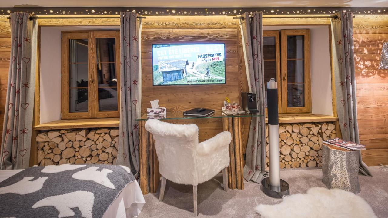 Le Chalet De L'Atelier - Le Nord Champery Bagian luar foto