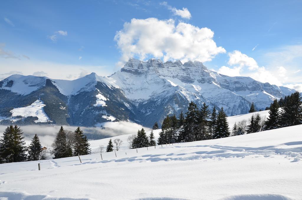 Le Chalet De L'Atelier - Le Nord Champery Ruang foto