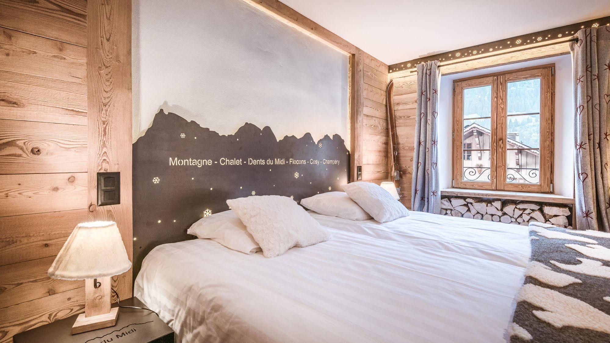 Le Chalet De L'Atelier - Le Nord Champery Bagian luar foto