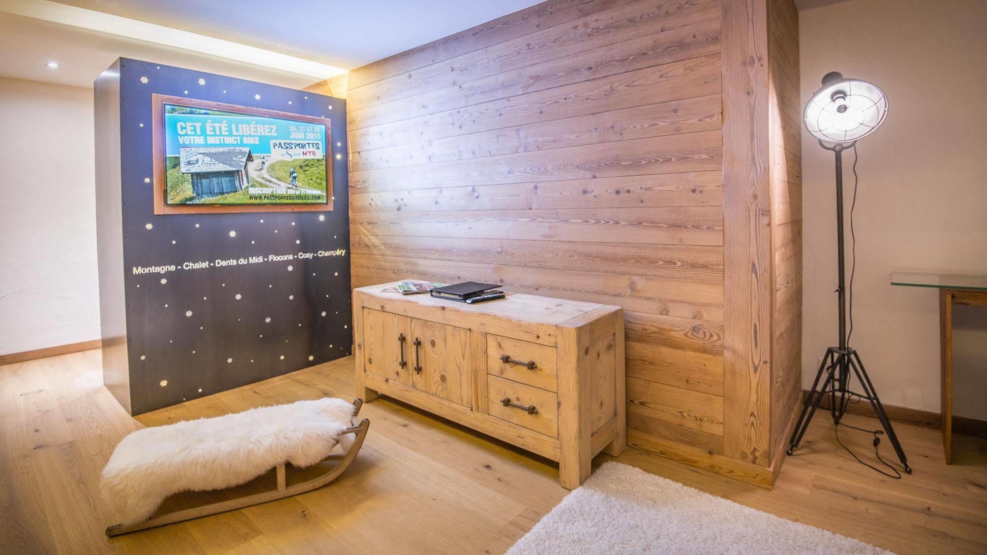 Le Chalet De L'Atelier - Le Nord Champery Bagian luar foto