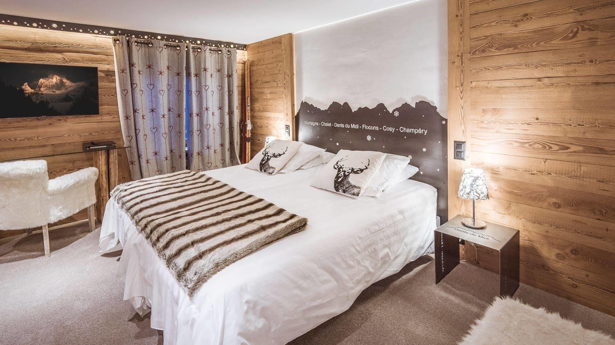 Le Chalet De L'Atelier - Le Nord Champery Bagian luar foto
